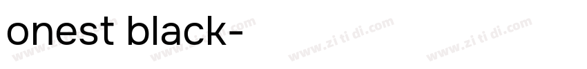onest black字体转换